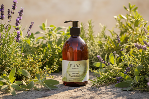 PURA Haar- und Körperduschgel mit Lavendel und Thermalwasser 500ml