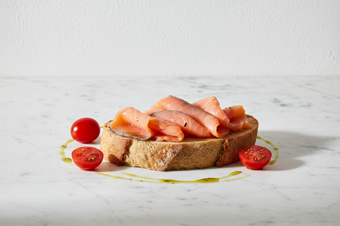 Geräucherter Lachs in nativem Olivenöl extra 90g