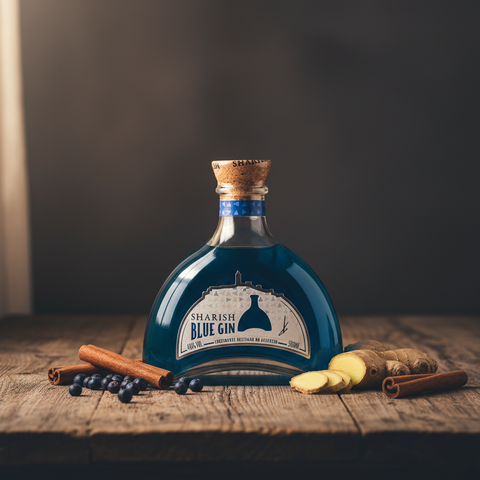 Sharish Blue Magic Gin + Glass