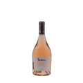bouteille de vin soalheiro rosé sur fond blanc