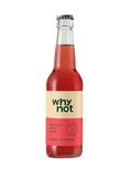 bouteille en verre de soda  à la framboise et au thym, vue frontale